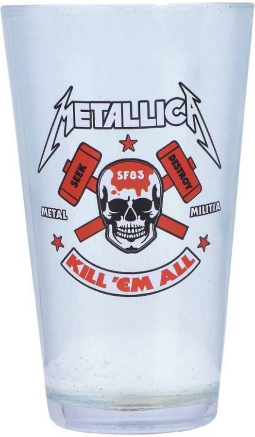Nemesis Now Metallica Glas Metallica Glassware Kill Em All Multicolours