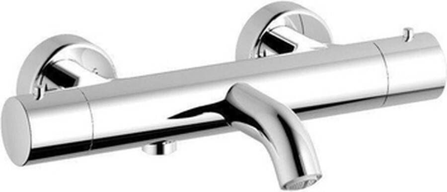 Nemo Nero badkraan 28.2cm opbouw thermostatisch messing chroom
