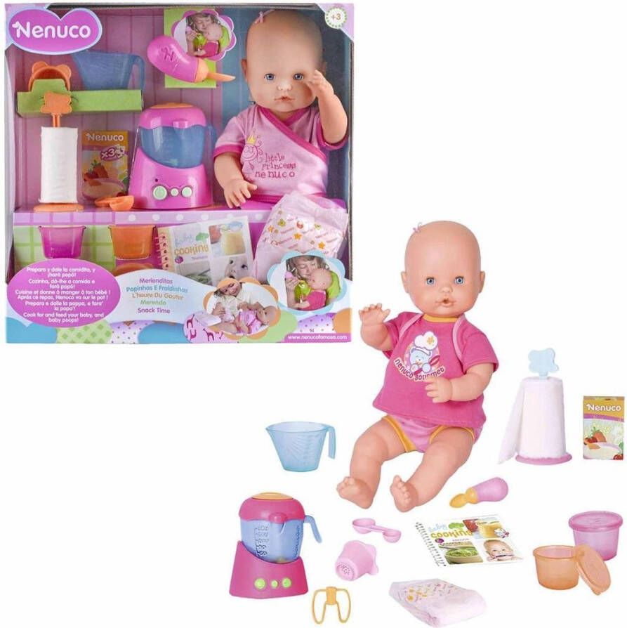 Nenuco Maaltijd Babypop 42 cm Inclusief keukenaccessoires