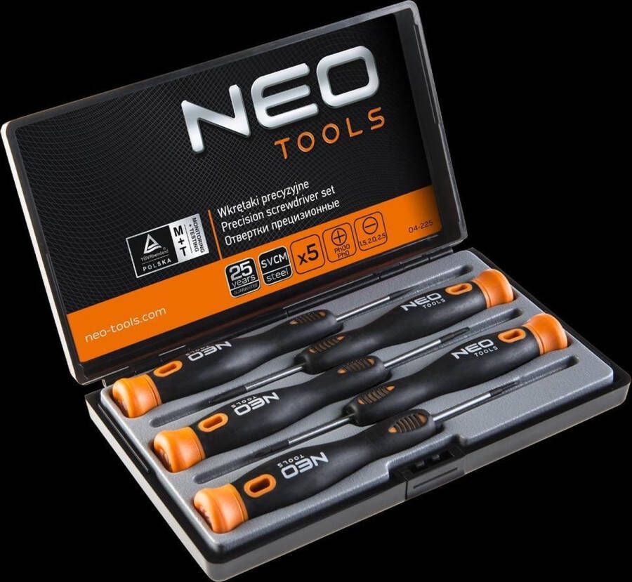 NEO Tools Neo-tools Precisieschroevendraaier-set (5-delig)