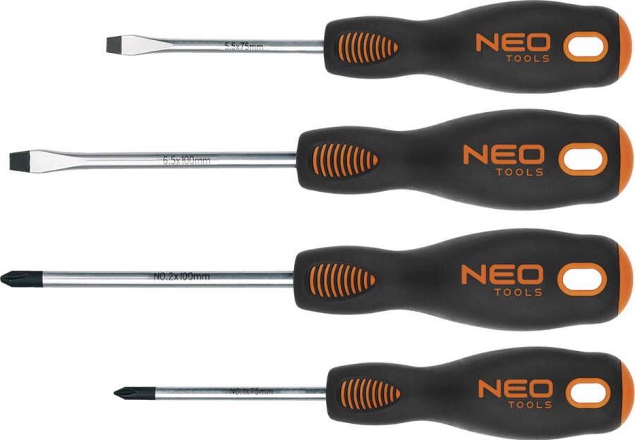 NEO Tools Neo-tools Pro Schroevendraaierset Sl En Ph (4-delig)