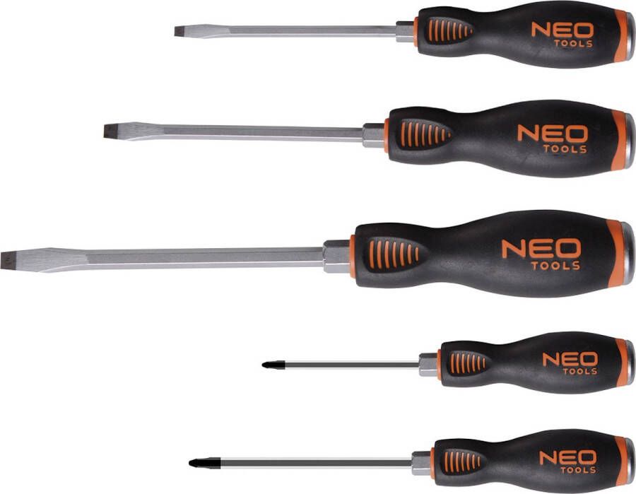 NEO Tools Neo-tools Schroevendraaierset Sl En Ph Met Slagkop (5-delig)