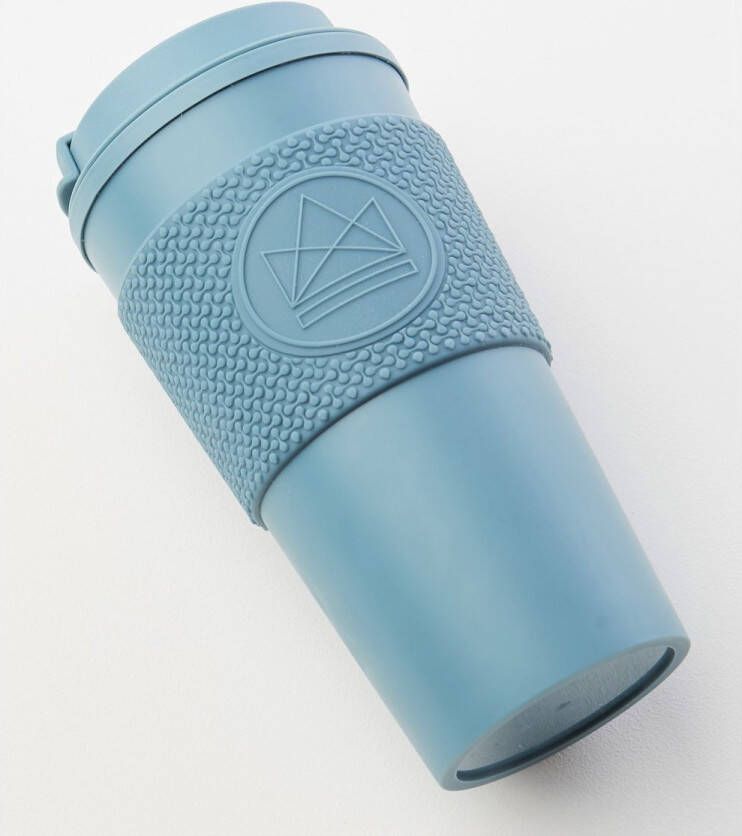 Neon Kactus Koffieber To Go Travel Mug Blauw 568ml