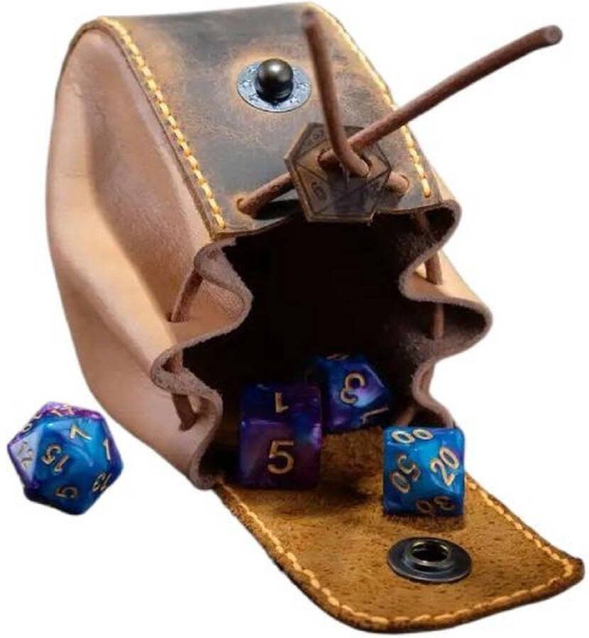 Nereb D&D Luxe Polydice Bewaarzak Dicebag- Premium Opbergetui voor Dungeons and Dragons Dobbelstenen