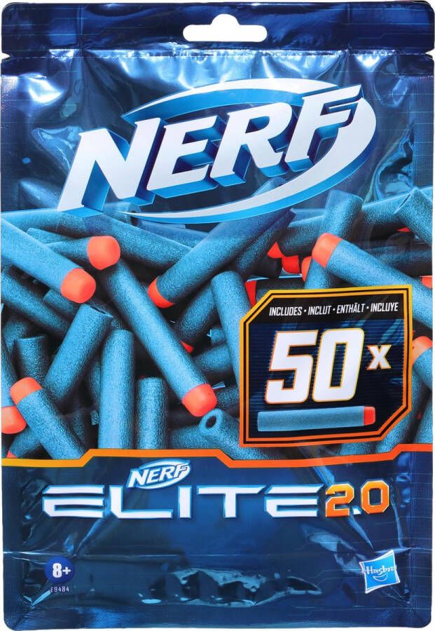 Nerf Elite 2.0 50-Dart Refill Pack Inclusief 50 officiële Elite 2.0 Darts compatibel met alle Elite Blasters