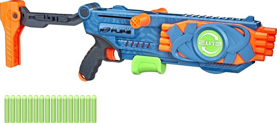 NERF blaster Elite 2.0 Flip 16 blauw