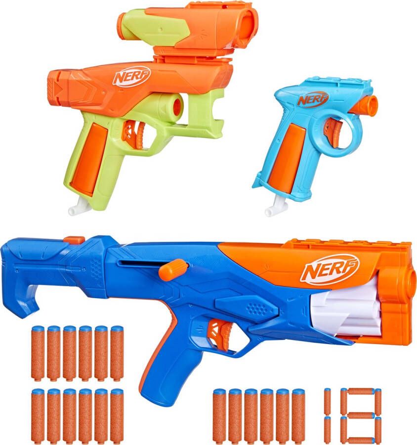 Nerf N Series Gear Up Pack 3x Blasters 18 N1 Darts Alleen voor de N Series Blasters