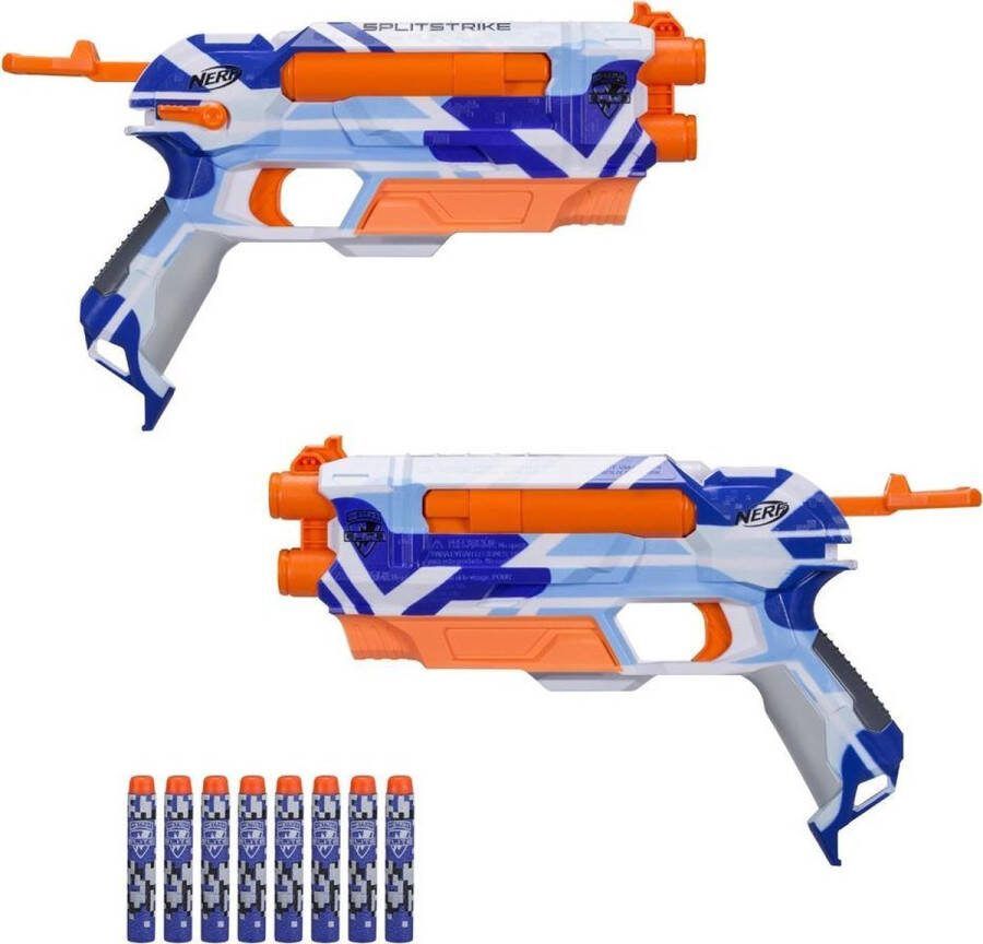 NERF N-Strike Elite Battle Camo Splitstrike Blaster 2 Stuks + 8 Darts