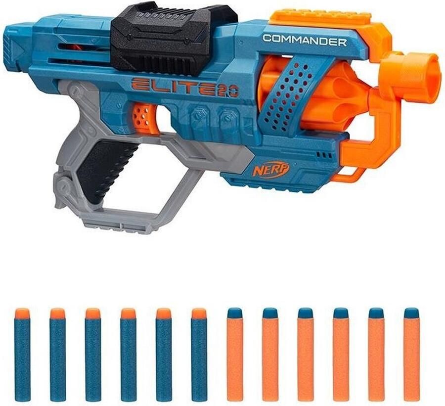 NERF Elite 2.0 Commander RD 6 Blaster + 12 Darts
