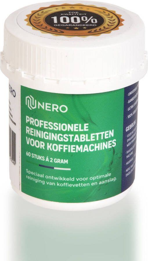 Nero 60 koffiemachine reinigingstabletten universeel tablet espressomachine reiniging koffievet koffie olie Jura-Siemens-Melitta-Philips