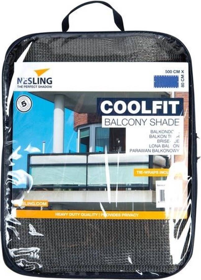 Nesling Balkondoek 80 X 500 Cm Antraciet