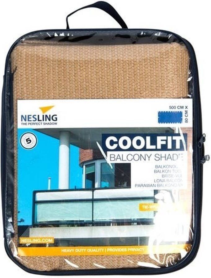 NESLING Balkondoek 80 x 500 cm zand
