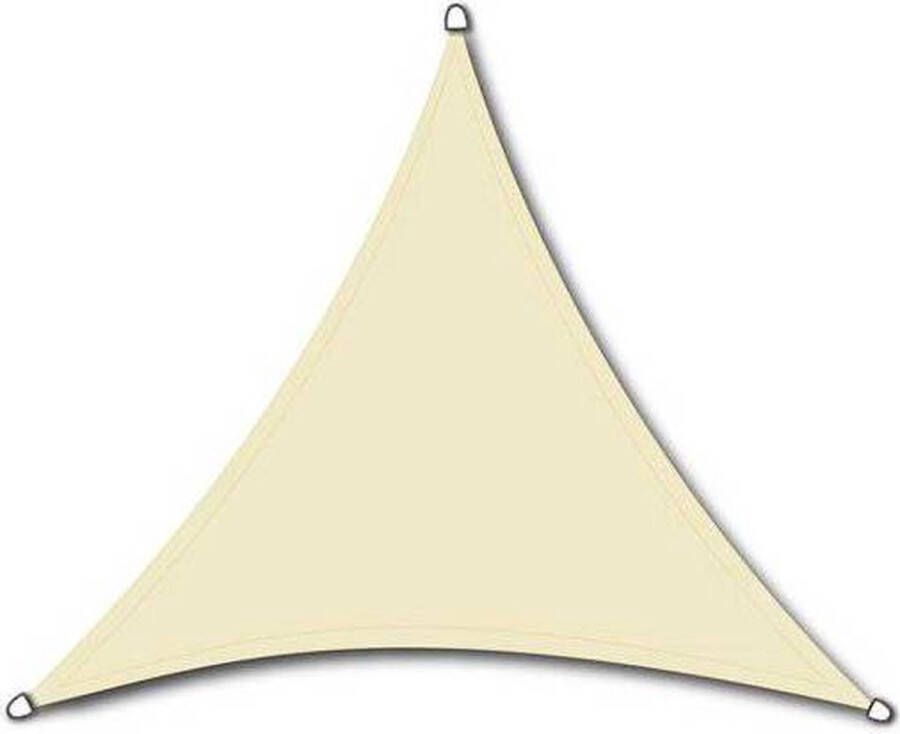 NESLING Compleet pakket: NC outdoor schaduwdoek driehoek 3.6m Wit met RVS Bevestigingsset en Buitendoekreiniger