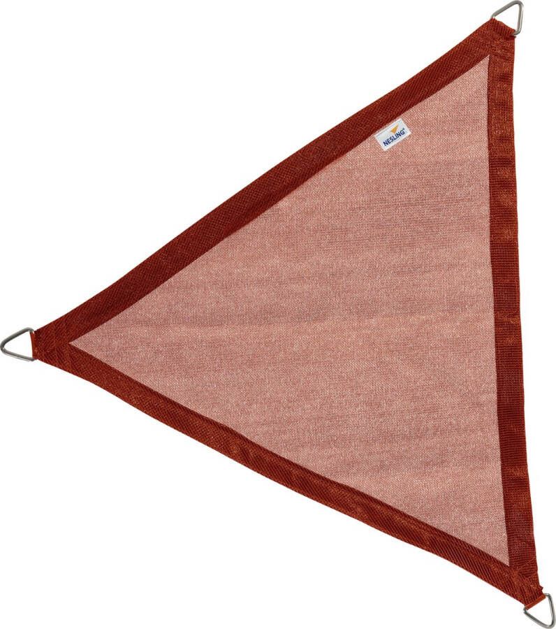 Nesling Coolfit schaduwdoek driehoek Terracotta 5 x 5 x 5 meter