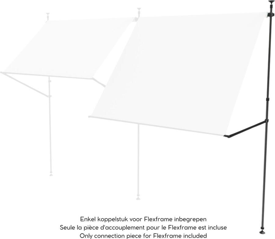 NESLING koppelstuk voor balkon zonnescherm
