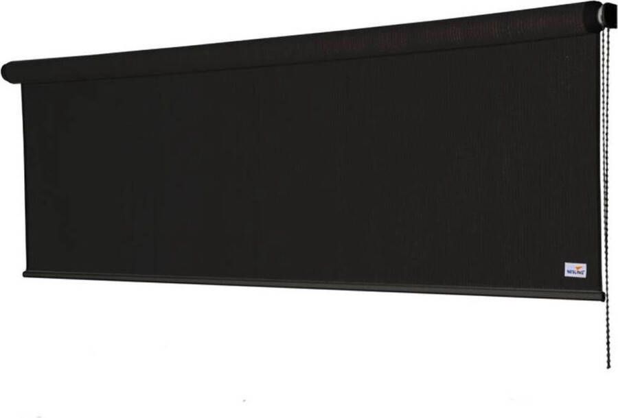 Nesling Coolfit rolgordijn zwart 2.96 x 2.4 meter