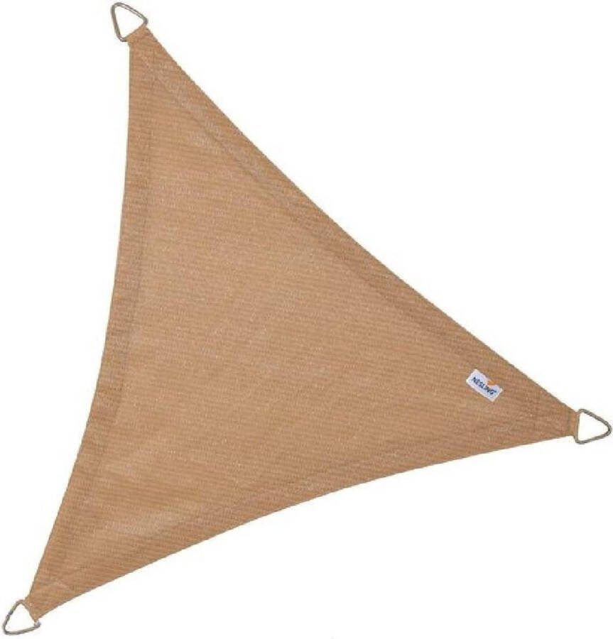 Nesling Coolfit schaduwdoek driehoek zand 3.6 x 3.6 x 3.6 meter