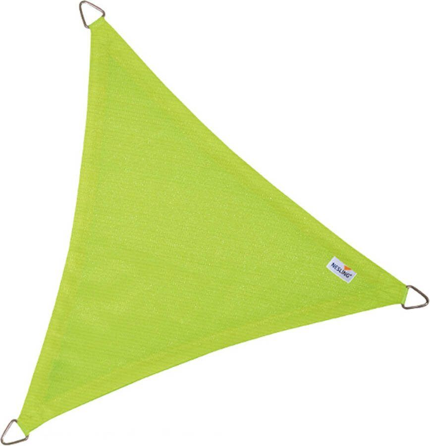 Nesling Coolfit schaduwdoek driehoek time groen 3.6 x 3.6 x 3.6 meter