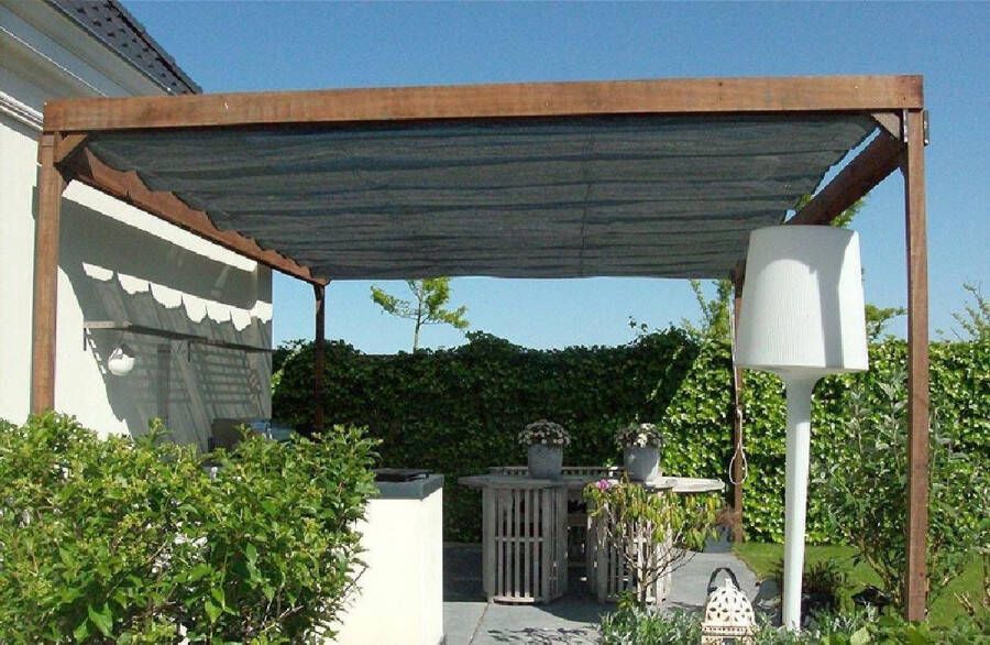 Nesling Coolfit harmonica schaduwdoek antraciet 2 x 4 meter