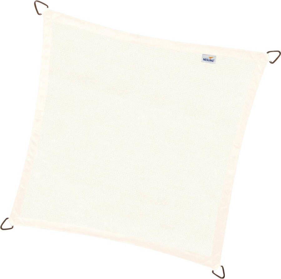 Nesling Coolfit schaduwdoek vierkant gebroken wit 5 x 5 x 5 meter