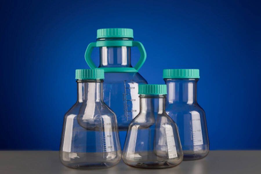Nest Erlenmeyer fles PC 5000ml Steriel Food grade Per stuk Maatbeker maatcilinder reageerbuis maatkolf opslag opbergen voorraad pot voorraad fles