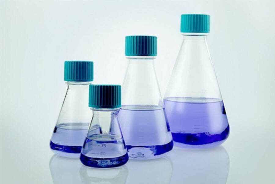 Nest Erlenmeyer fles PETG 500ml Steriel Food grade Per stuk Maatbeker maatcilinder reageerbuis maatkolf opslag opbergen voorraad pot voorraad fles