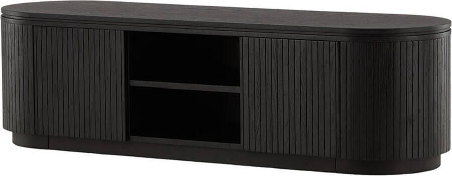Nest Living Devin houten tv meubel zwart 160 x 45 cm