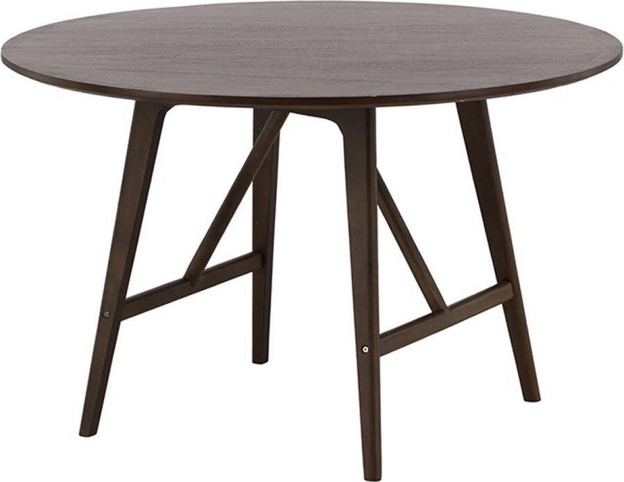 Nest Living Esra Ronde Houten Eettafel Ø 100 cm Donkerbruin