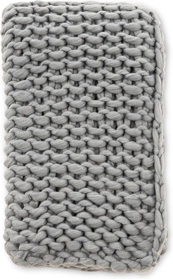 Nest Living Verena plaid grijs 170 x 130 cm