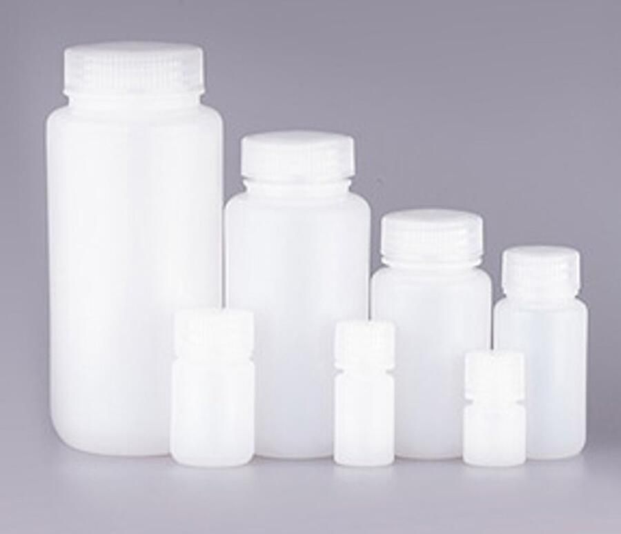 Nest Ronde voorraadfles voorraadpot 30ml HDPE Natuurlijk wit brede opening Steriel met draaidop 10 stuks