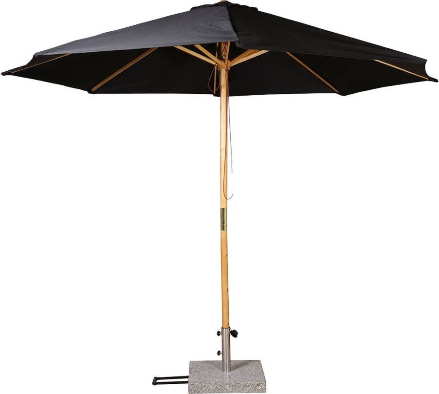 Nest outdoor Harald Parasol Zwart Met Ventilatie Ø 300 cm