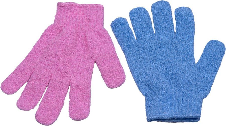 Nesto's Nesto s Scrub Handschoenen Exfoliating Glove Washand Lichaam Gezicht Kessa 2 stuks