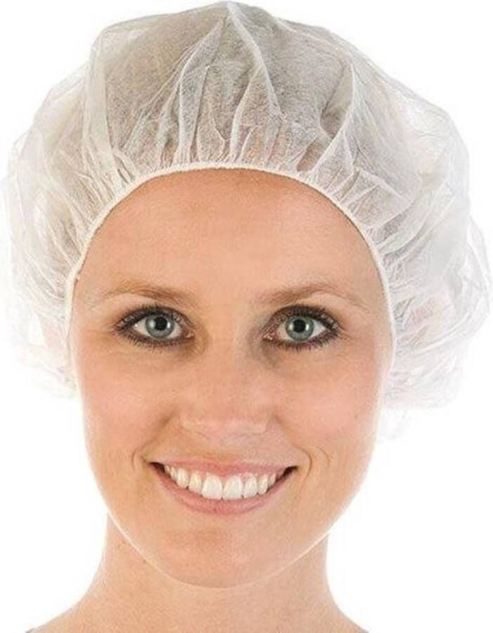 Nesto's Stevige Haarnetjes Haarkapjes Horeca Keuken Baret Style Wegwerp Plastic 100 stuks