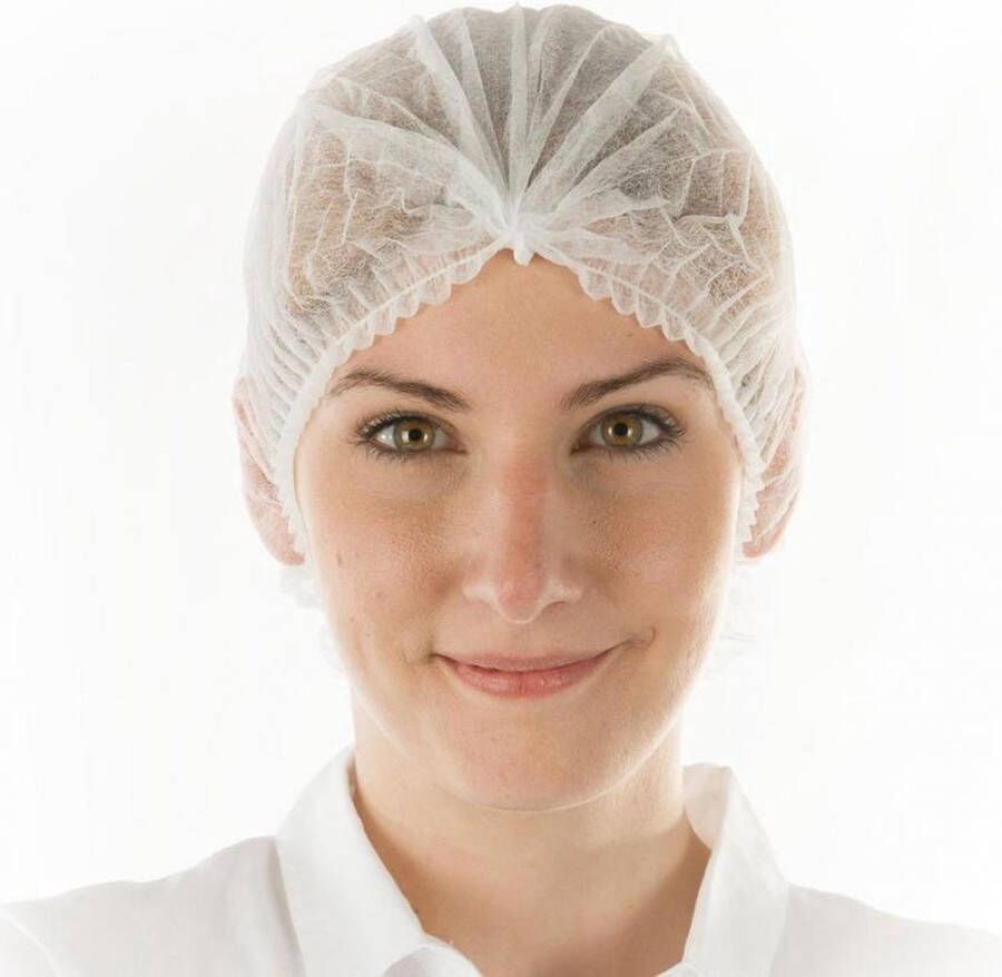 Nesto's Stevige Haarnetjes Haarkapjes Horeca Keuken Clip Cap Style Wegwerp Plastic 100 stuks