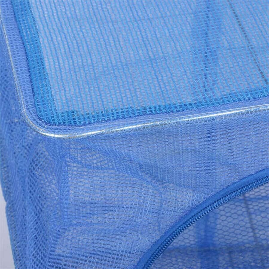Netozo Fruit en Groente droognet Droog Fruit Groenten en Thee op een Veilige Manier Droogrek Blauw