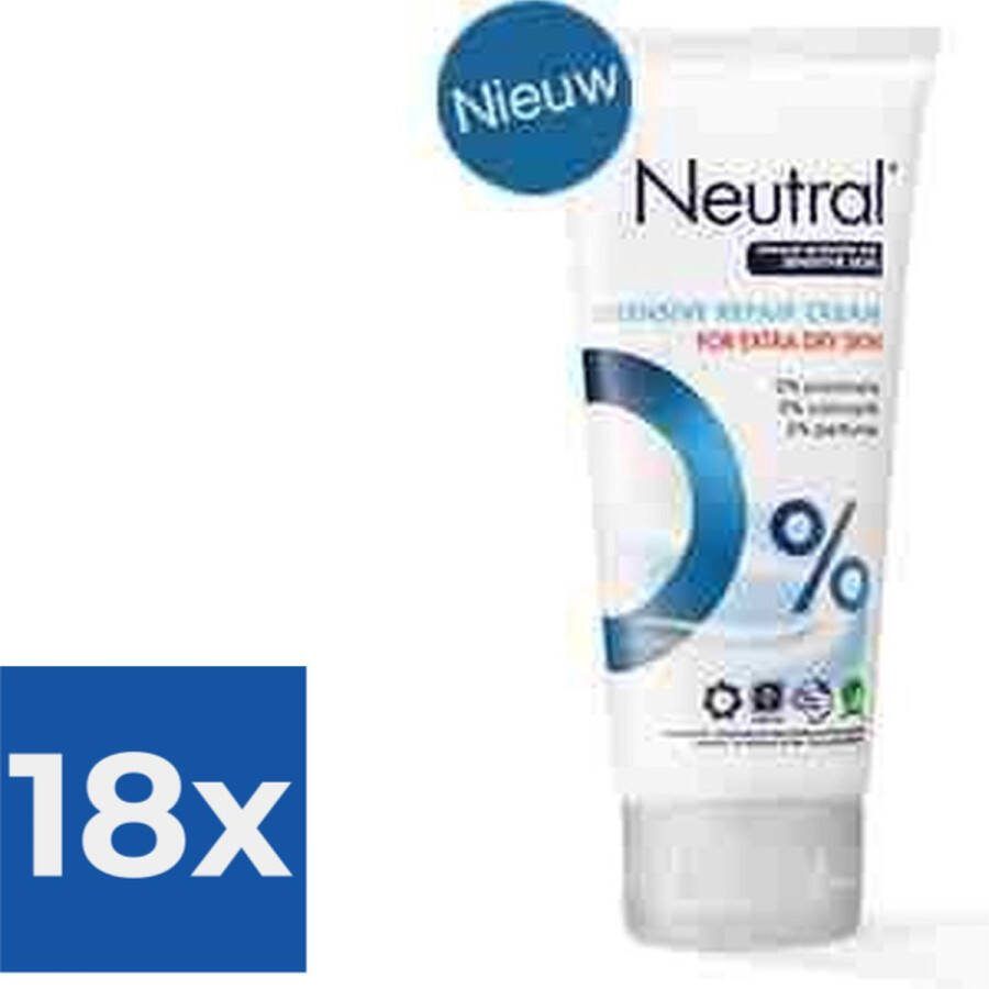 Neutral 0% Intensive Repair Cream 100 ml Bodycrème Voordeelverpakking 18 stuks