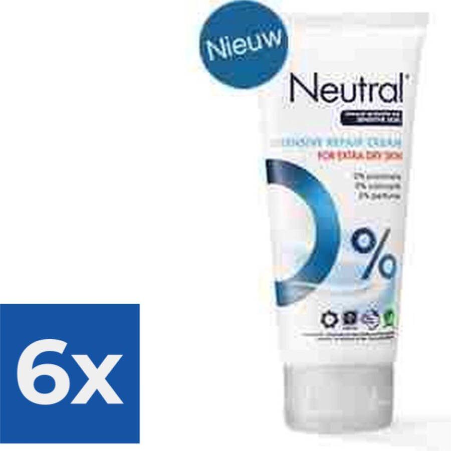 Neutral 0% Intensive Repair Cream 100 ml Bodycrème Voordeelverpakking 6 stuks