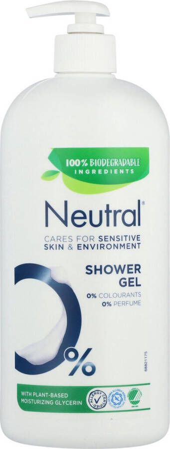 Neutral 0% Milde Showergel 0% parfum & 0% kleurstoffen 900 ml