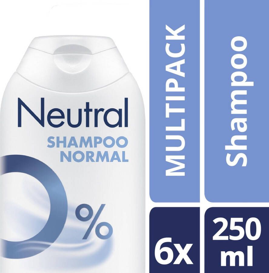 Neutral 0% Shampoo 250 ml 6 stuks Voordeelverpakking