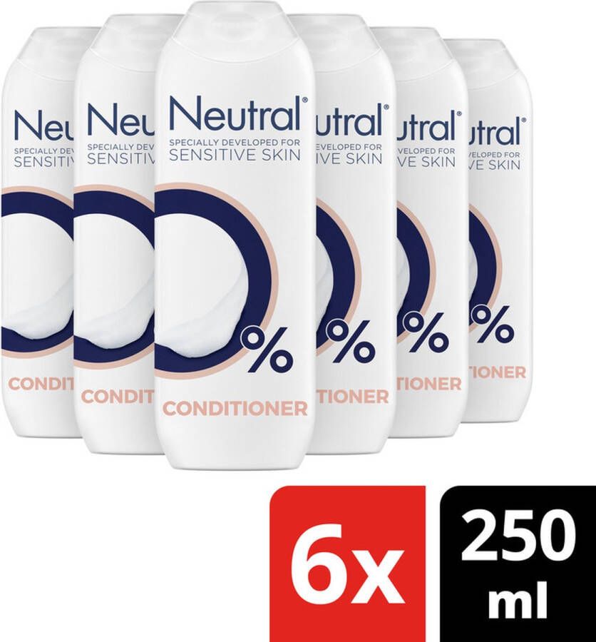 Neutral 0% Parfumvrije Conditioner 2 x 250 ml Voordeelverpakking