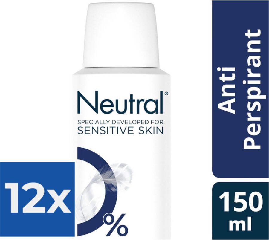 Neutral Deospray Anti-Perspirant 150 ml Voordeelverpakking 12 stuks