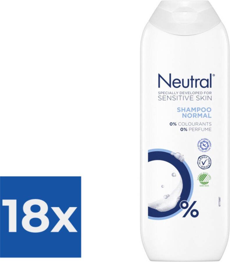 Neutral Shampoo Normaal 250 ml Voordeelverpakking 18 stuks