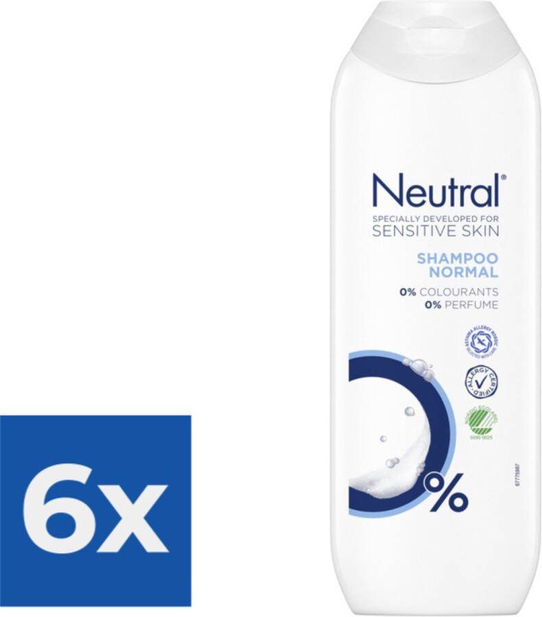 Neutral Shampoo Normaal 250 ml Voordeelverpakking 6 stuks