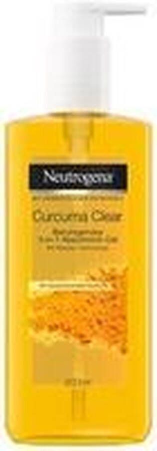 Neutrogena Curcuma Clear Make-up reinigingsgel 3-in-1 make-up remover verwijdert waterproof make-up met miceltechnologie gevoelige en onzuivere huid 1 x 200 ml