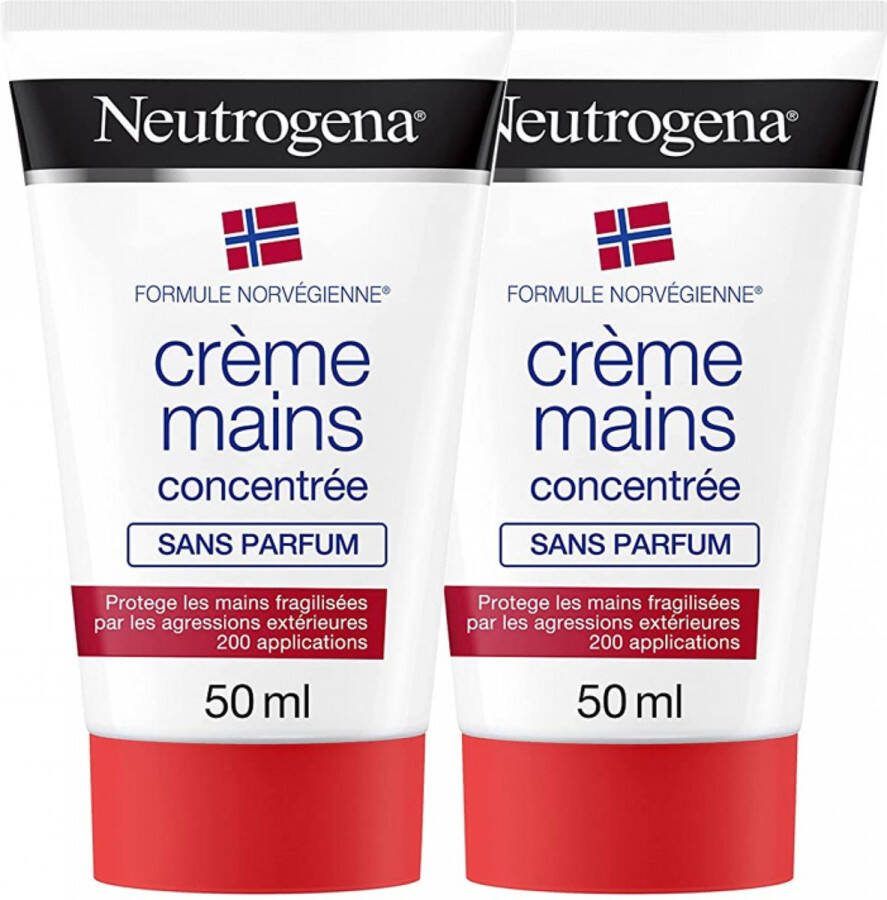 Neutrogena Geurvrije Geconcentreerde Handcrème Set van 2 x 50 ml