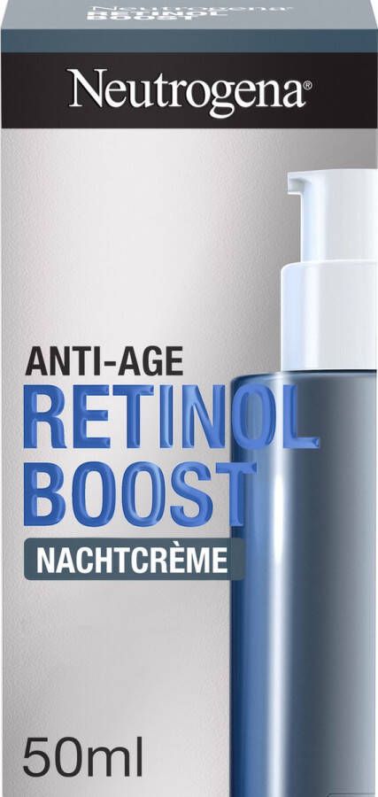 Neutrogena Retinol Boost Night Cream (50ml) snel intrekkende anti-veroudering gezichtsverzorgingscrème met Retinol mirtebladextract & hyaluronzuur gezichtscrème voor een jonger en gezond uitziende huid