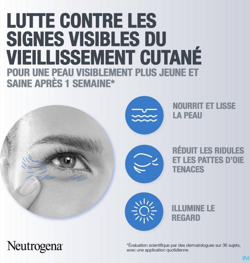 Neutrogena Retinol Boost Eye Cream (15ml) effectieve anti-veroudering oogcrème & effectieve hydraterende verzorging met Retinol mirtebladextract & hyaluronzuur voor een jonger en gezond uitziende huid