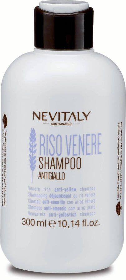 NEVITALY Riso Venere shampoo voor blond haar die gele tinten neutraliseert 300ml
