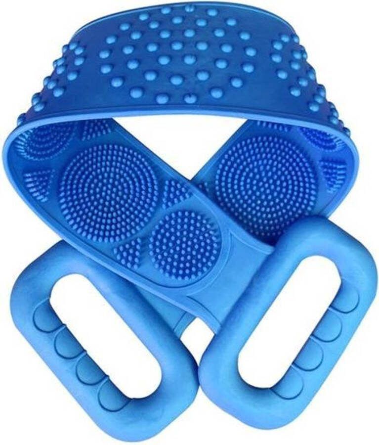 New Age Devi 70CM Rug Scrubber Dubbelzijdige Doucheborstel Lange Lichaamsborstel Krachtige Rugborstel Siliconen Rug Krabber Massage Borstel Badborstel Bath Towel Voor een Grondige Reiniging van Rug Douche en Bad!