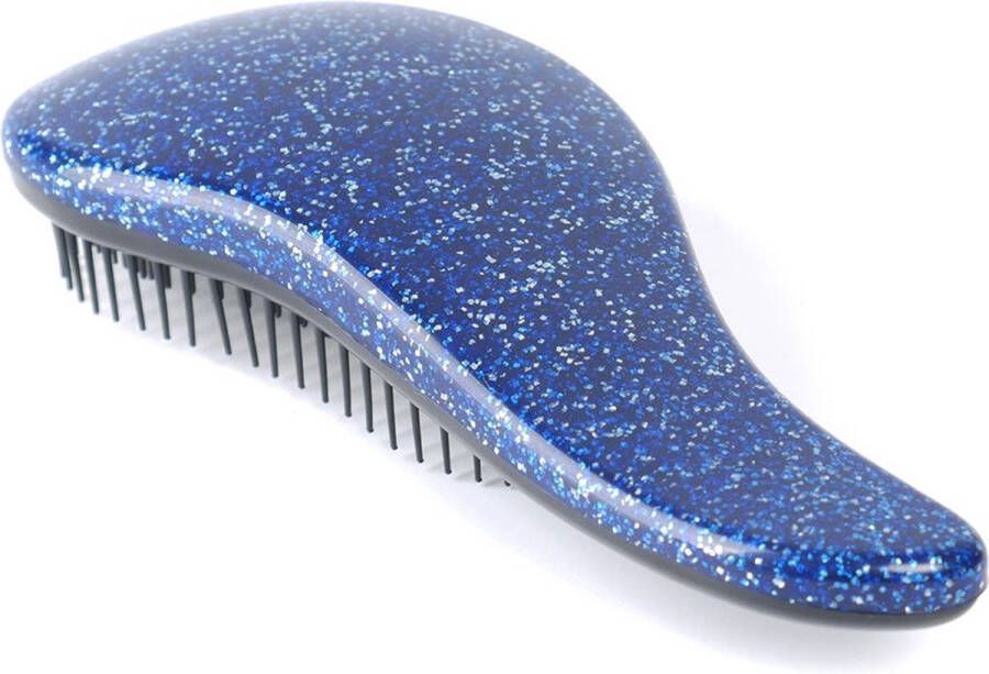 New Age Devi Anti klit borstel Tangle teezer Haarborstel Blauw Anti klit Hairbrush Compacte borstel Haar borstel